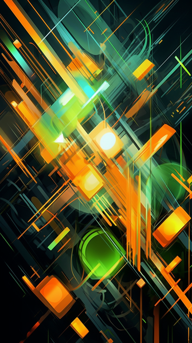 Neon-Energieschwall